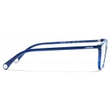 Chanel - Occhiali da Vista Rettangolari - Blu - Chanel Eyewear