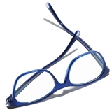 Chanel - Occhiali da Vista Rettangolari - Blu - Chanel Eyewear