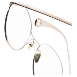 Chanel - Occhiali da Vista Ovali - Beige Rosa Oro - Chanel Eyewear