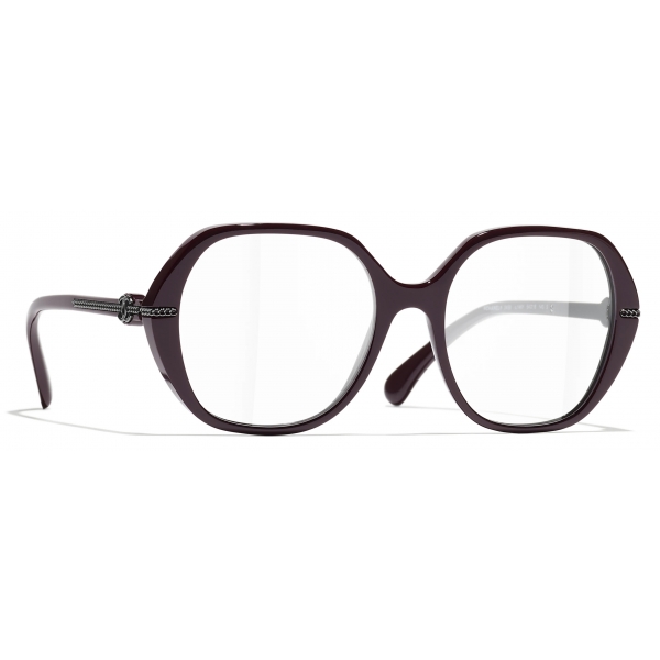 Chanel - Square Optical Glasses - Burgundy - Chanel Eyewear