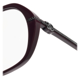 Chanel - Occhiali da Vista Quadrata - Borgogna - Chanel Eyewear