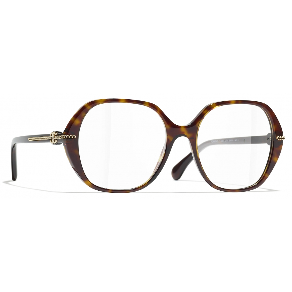 Chanel - Square Optical Glasses - Dark Tortoise - Chanel Eyewear - Avvenice