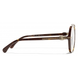 Chanel - Occhiali da Vista Quadrata - Tartaruga Scuro - Chanel Eyewear