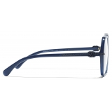 Chanel - Occhiali da Vista Quadrata - Blu - Chanel Eyewear