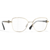 Chanel - Occhiali da Vista a Farfalla - Oro Nero - Chanel Eyewear