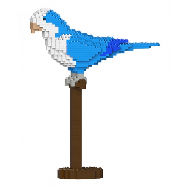 Jekca - Quaker Parrot 01S-M02 - Lego - Sculpture - Construction - 4D - Brick Animals - Toys