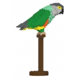Jekca - Senegal Parrot 01S - Lego - Sculpture - Construction - 4D - Brick Animals - Toys