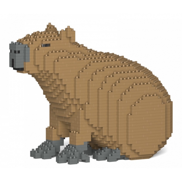Jekca - Capybara 01S - Lego - Sculpture - Construction - 4D - Brick Animals - Toys