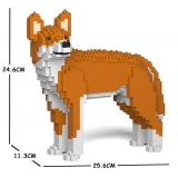 Jekca - Dingo 01S - Lego - Scultura - Costruzione - 4D - Animali di Mattoncini - Toys