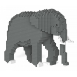 Jekca - Elephant 03S - Lego - Sculpture - Construction - 4D - Brick Animals - Toys