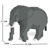 Jekca - Elephant 03S - Lego - Sculpture - Construction - 4D - Brick Animals - Toys