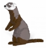 Jekca - Ferret 01S - Lego - Scultura - Costruzione - 4D - Animali di Mattoncini - Toys