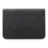 Woodcessories - Walnut / Black Leather / MacBook Bag - MacBook 13 Pro Touchbar - Eco Pouch Case - Wooden MacBook Bag