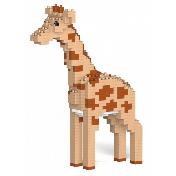 Jekca - Giraffe 02S - Lego - Sculpture - Construction - 4D - Brick Animals - Toys