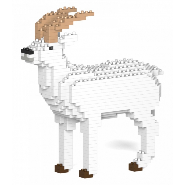 Jekca - Goat 01S - Lego - Sculpture - Construction - 4D - Brick Animals - Toys