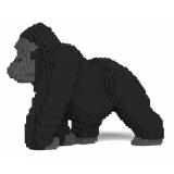 Jekca - Gorilla 01S - Lego - Sculpture - Construction - 4D - Brick Animals - Toys