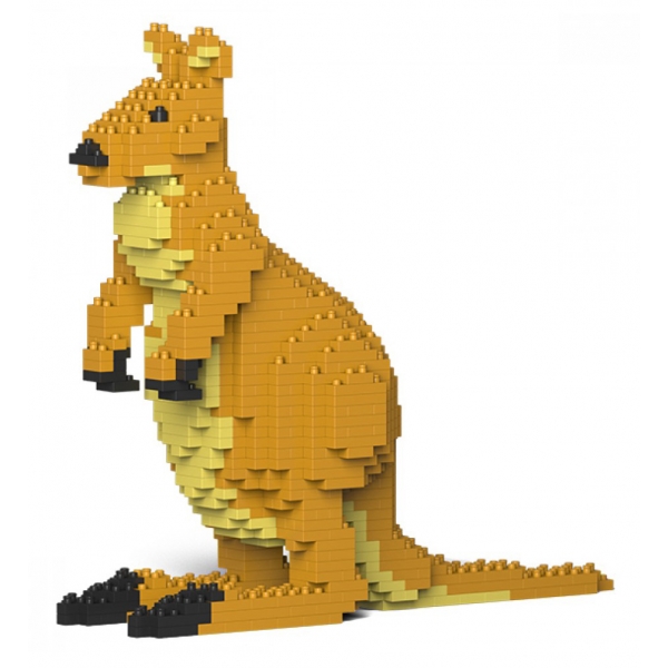 Jekca - Kangaroo 01S - Lego - Scultura - Costruzione - 4D - Animali di Mattoncini - Toys