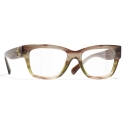 Chanel - Rectangular Optical Glasses - Olive Brown - Chanel Eyewear