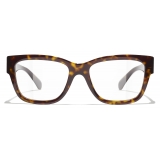 Chanel - Rectangular Optical Glasses - Dark Tortoise - Chanel Eyewear