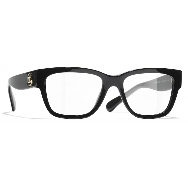 Chanel - Rectangular Optical Glasses - Black - Chanel Eyewear