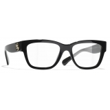 Chanel - Occhiali da Vista Rettangolari - Nero - Chanel Eyewear