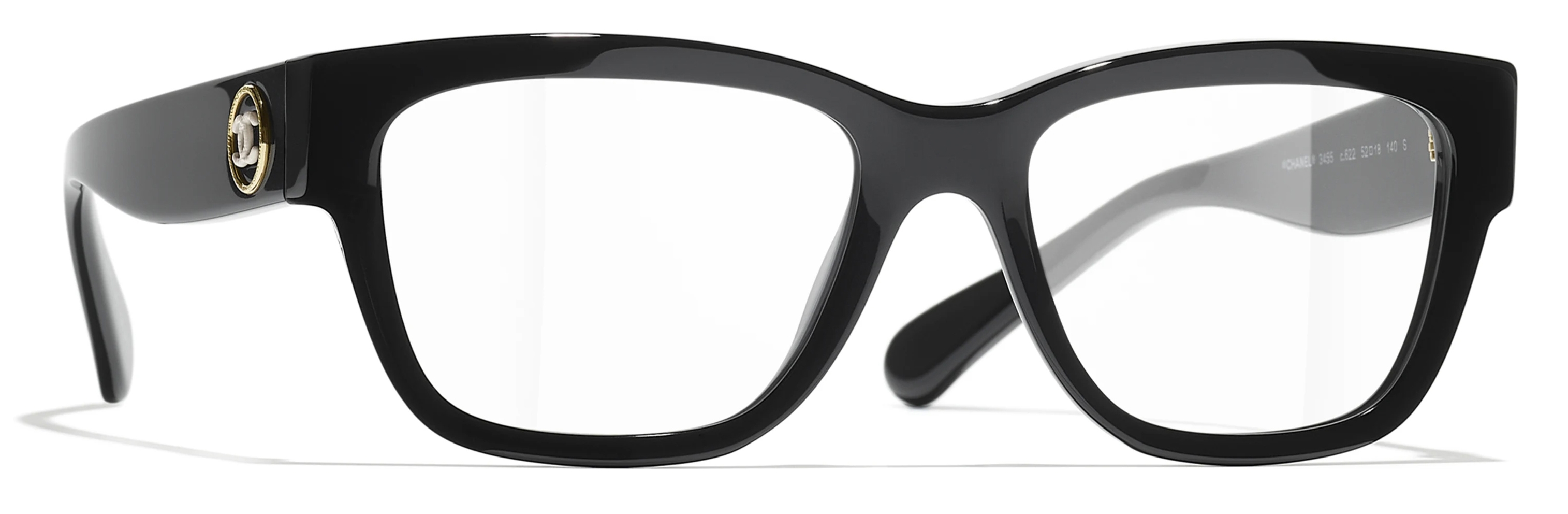 Chanel black eyeglasses best sale