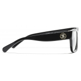 Chanel - Rectangular Optical Glasses - Black - Chanel Eyewear