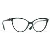 Chanel - Occhiali da Vista Cat-Eye - Verde - Chanel Eyewear