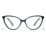 Chanel - Cat-Eye Optical Glasses - Green - Chanel Eyewear