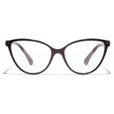 Chanel - Occhiali da Vista Cat-Eye - Borgogna - Chanel Eyewear