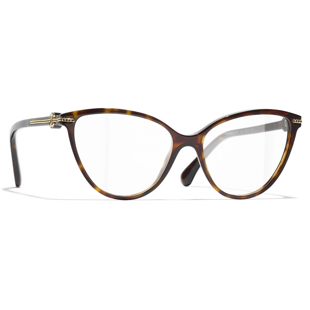 Chanel - Cat-Eye Optical Glasses - Dark Tortoise - Chanel Eyewear - Avvenice