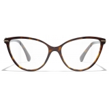 Chanel - Cat-Eye Optical Glasses - Dark Tortoise - Chanel Eyewear