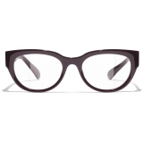 Chanel - Rectangular Optical Glasses - Burgundy - Chanel Eyewear