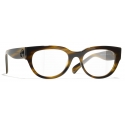 Chanel - Rectangular Optical Glasses - Tortoise - Chanel Eyewear