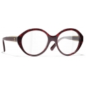 Chanel - Round Optical Glasses - Red - Chanel Eyewear