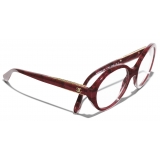 Chanel - Round Optical Glasses - Red - Chanel Eyewear