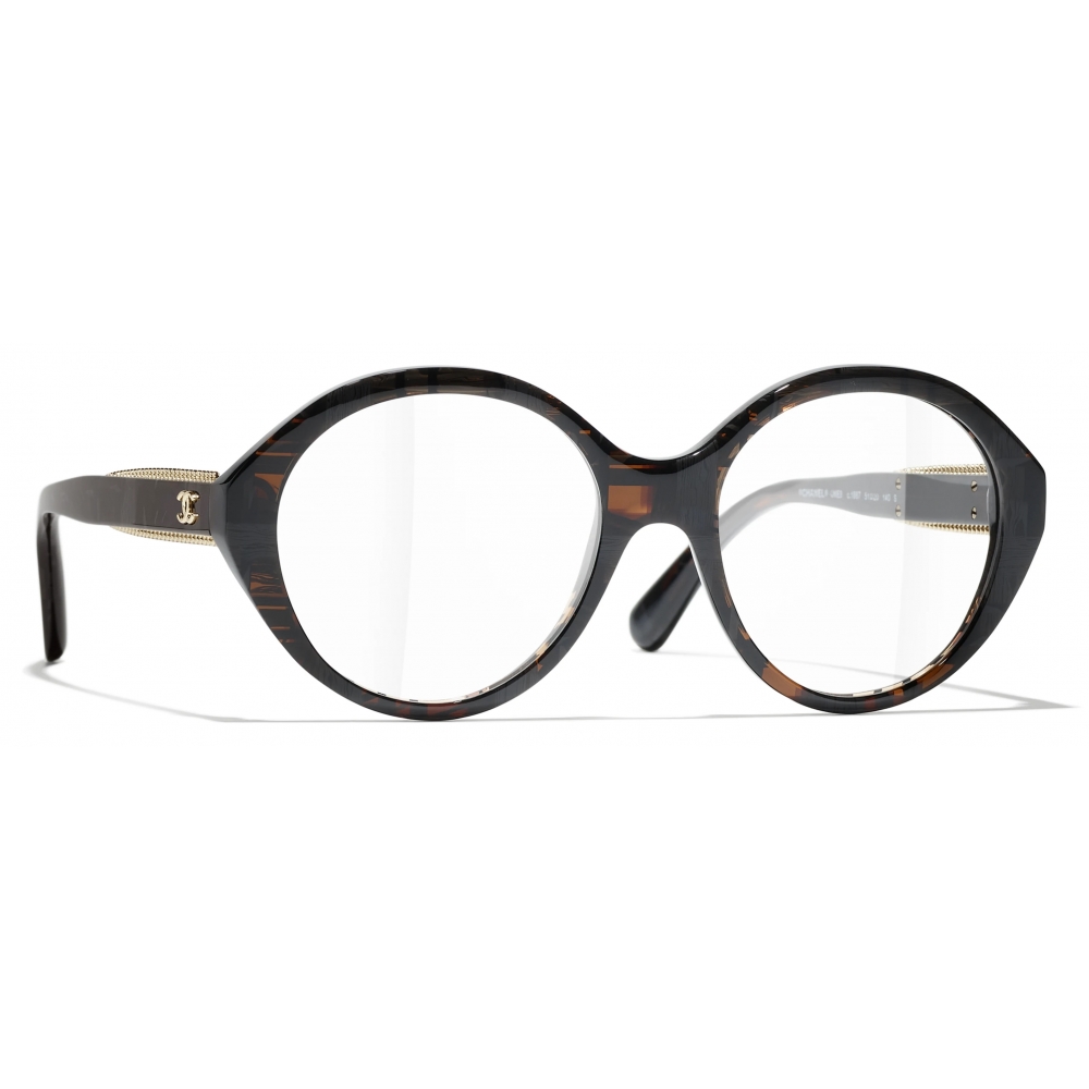 Chanel - Round Optical Glasses - Brown - Chanel Eyewear - Avvenice