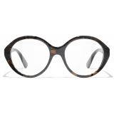 Chanel - Round Optical Glasses - Brown - Chanel Eyewear