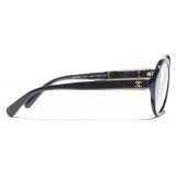 Chanel - Round Optical Glasses - Blue - Chanel Eyewear