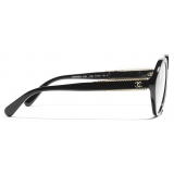 Chanel - Round Optical Glasses - Black - Chanel Eyewear
