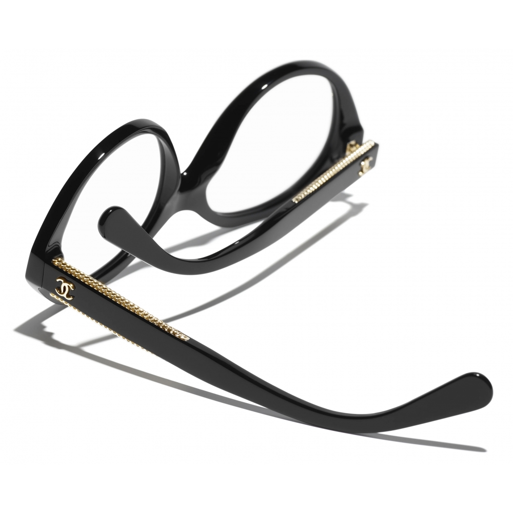 Chanel - Round Optical Glasses - Black - Chanel Eyewear - Avvenice
