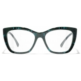 Chanel - Occhiali da Vista Cat-Eye - Verde Scuro - Chanel Eyewear