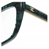 Chanel - Occhiali da Vista Cat-Eye - Verde Scuro - Chanel Eyewear