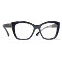 Chanel - Occhiali da Vista Cat-Eye - Blu - Chanel Eyewear