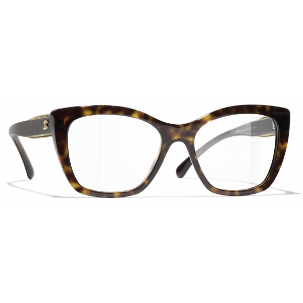 Chanel - Cat-Eye Optical Glasses - Dark Tortoise - Chanel Eyewear