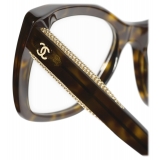 Chanel - Cat-Eye Optical Glasses - Dark Tortoise - Chanel Eyewear