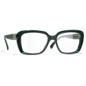 Chanel - Square Optical Glasses - Dark Green - Chanel Eyewear