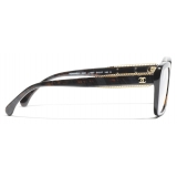 Chanel - Occhiali da Vista Quadrata - Marrone - Chanel Eyewear