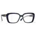 Chanel - Occhiali da Vista Quadrata - Blu - Chanel Eyewear