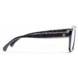 Chanel - Occhiali da Vista Quadrata - Blu - Chanel Eyewear